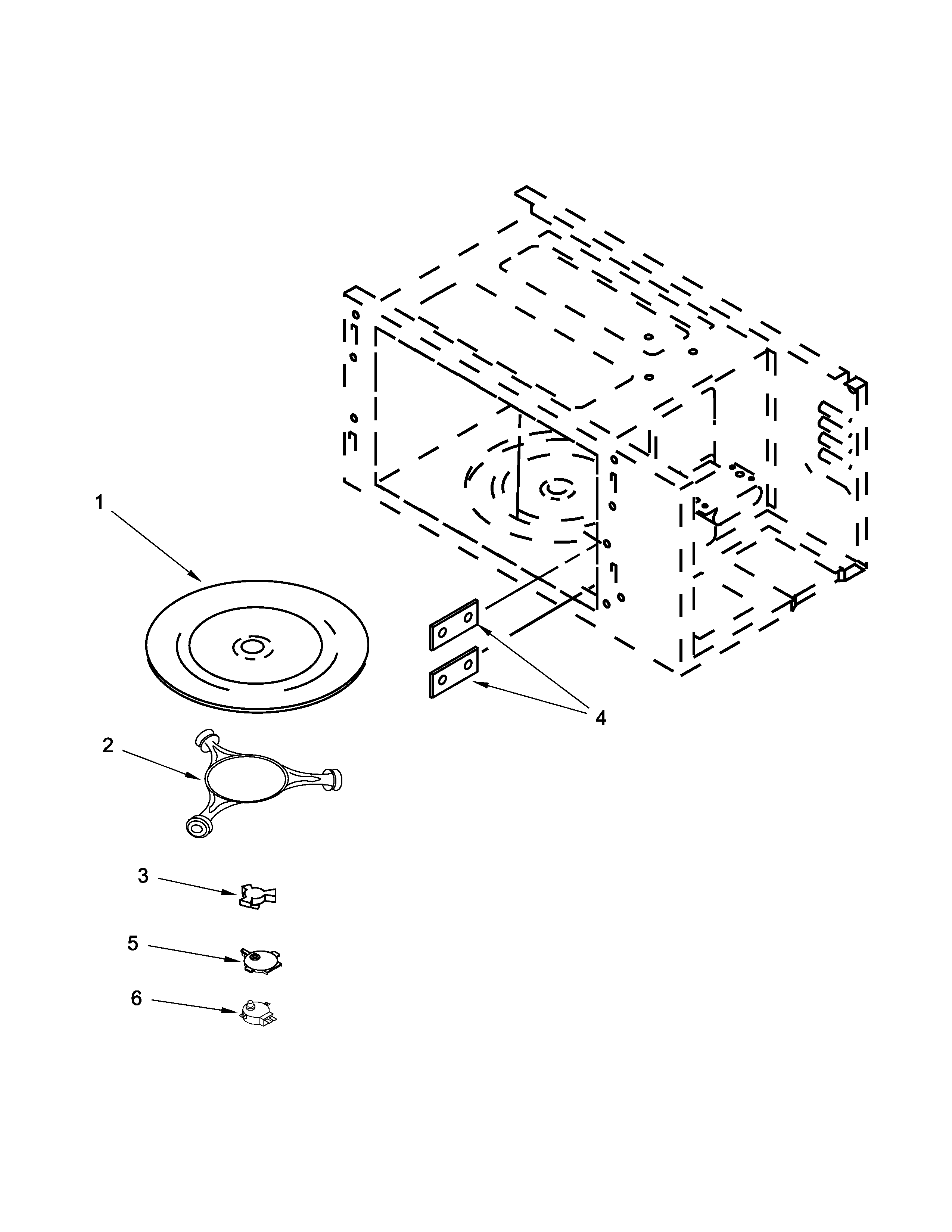 Internal microwave parts