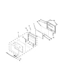 Lower oven door parts