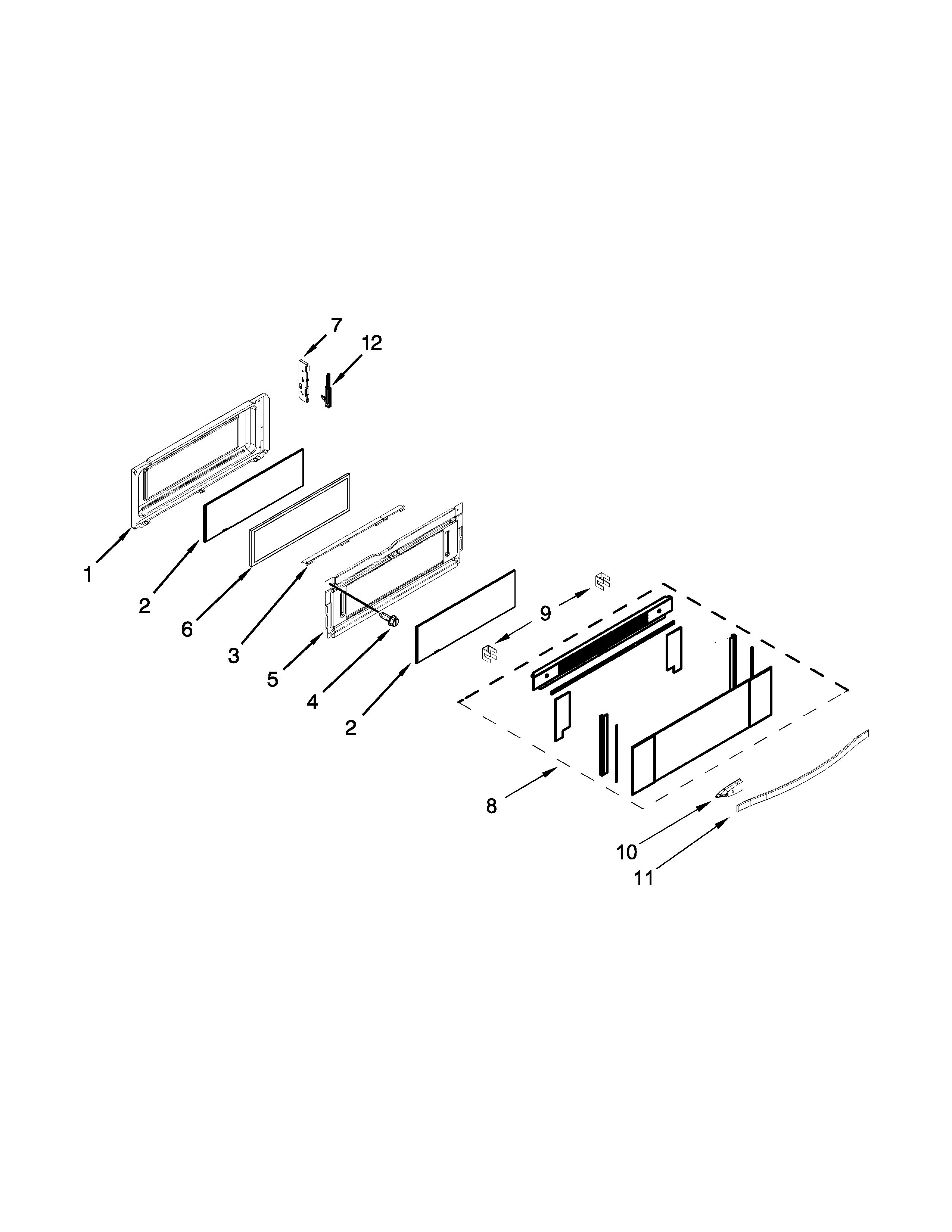 Upper door parts
