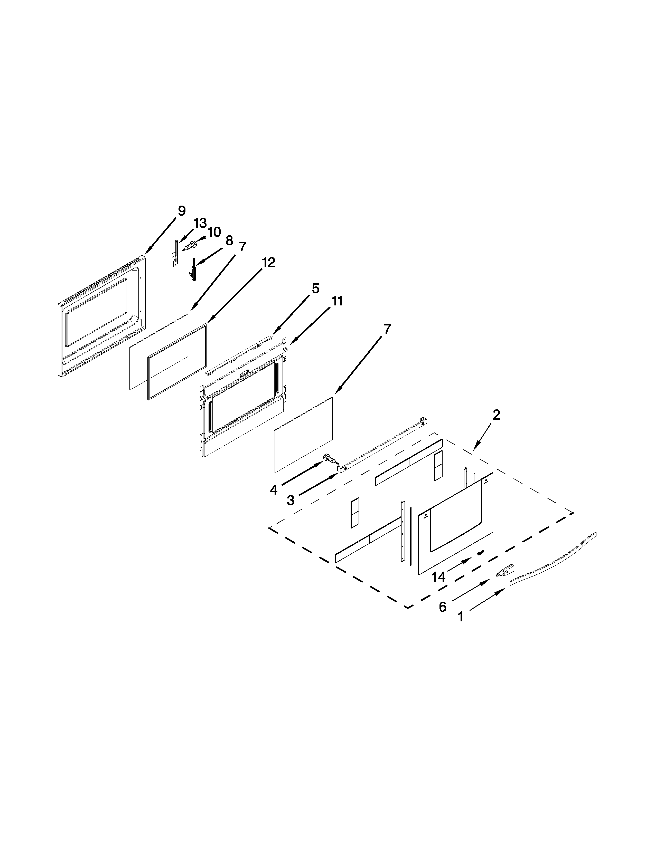 Lower door parts