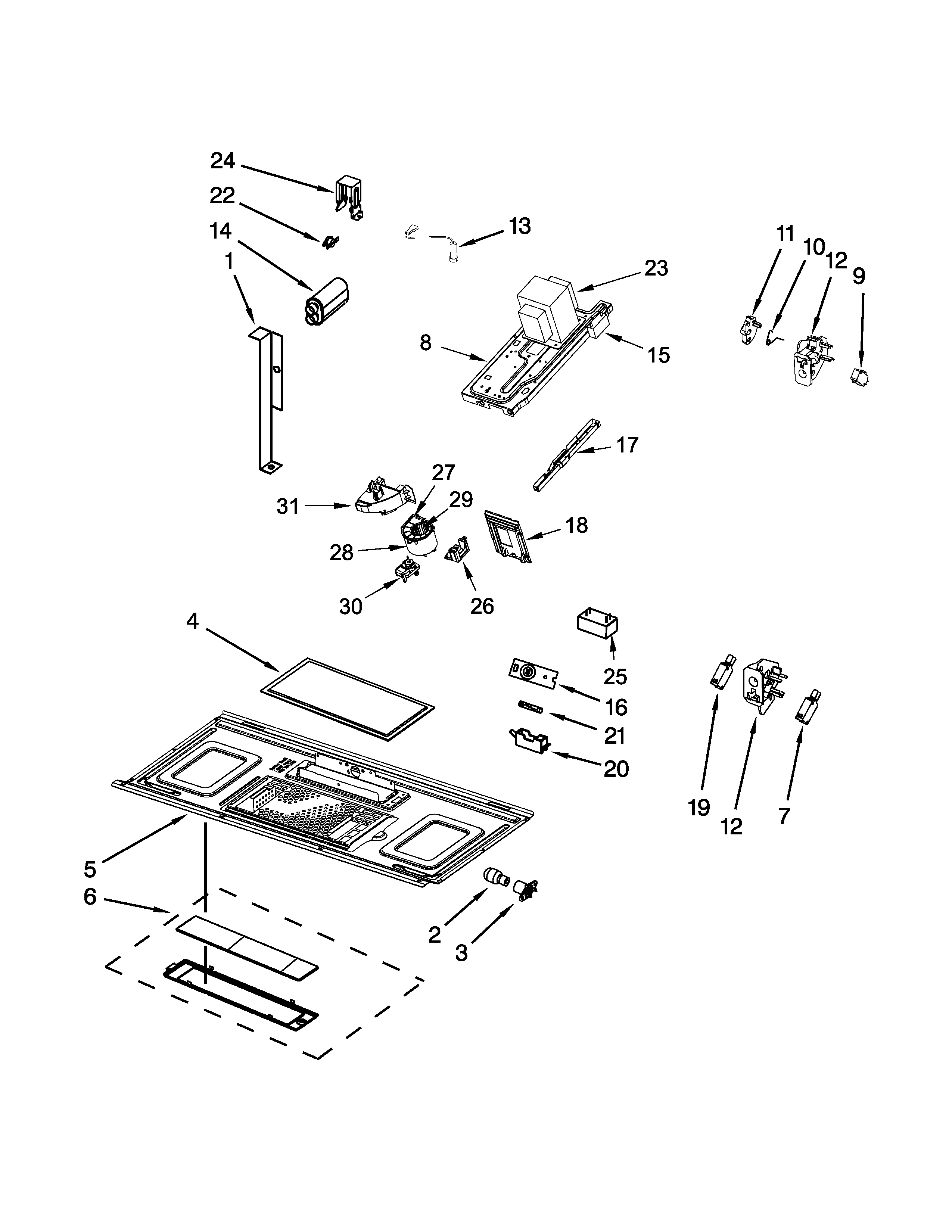 Interior and ventilation parts