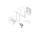 Whirlpool WRF757SDEH00 dispenser front parts diagram