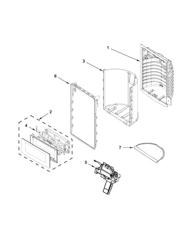 Dispenser front parts