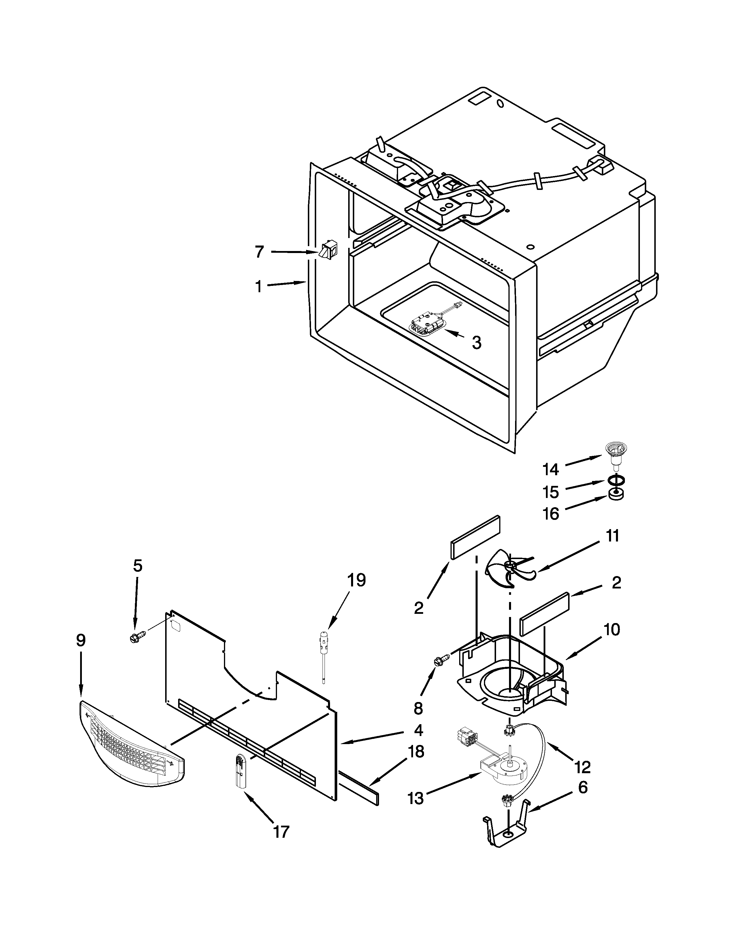 Freezer liner parts