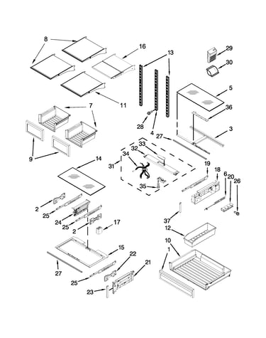Shelf parts