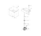 KitchenAid KRFF707ESS00 motor and ice container parts diagram