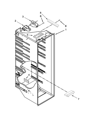 Refrigerator liner parts