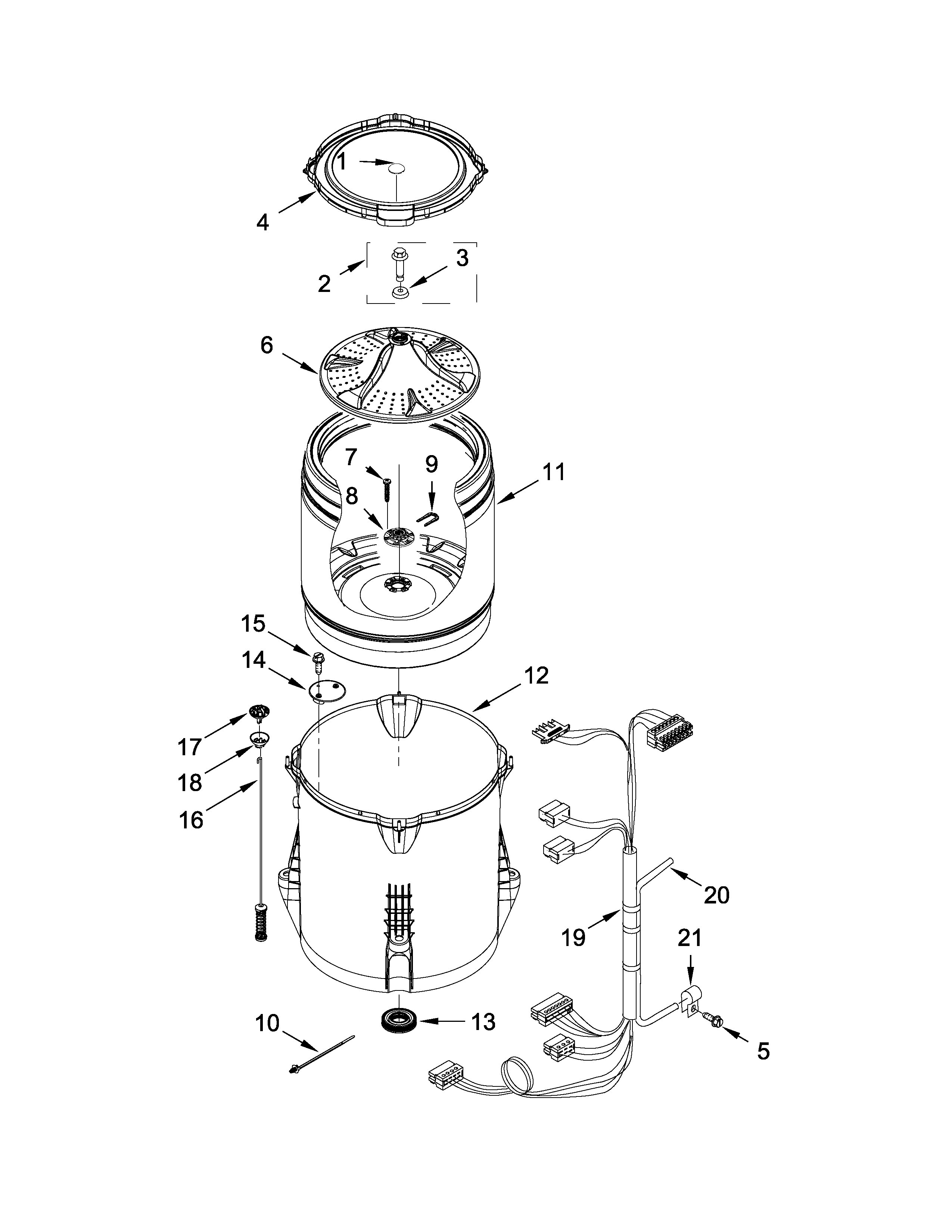 Basket and tub parts
