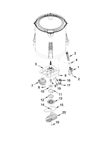Gearcase, motor and pump parts