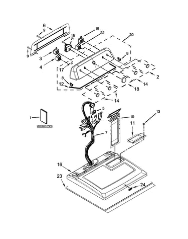 Top and console parts