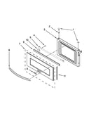 Microwave door parts