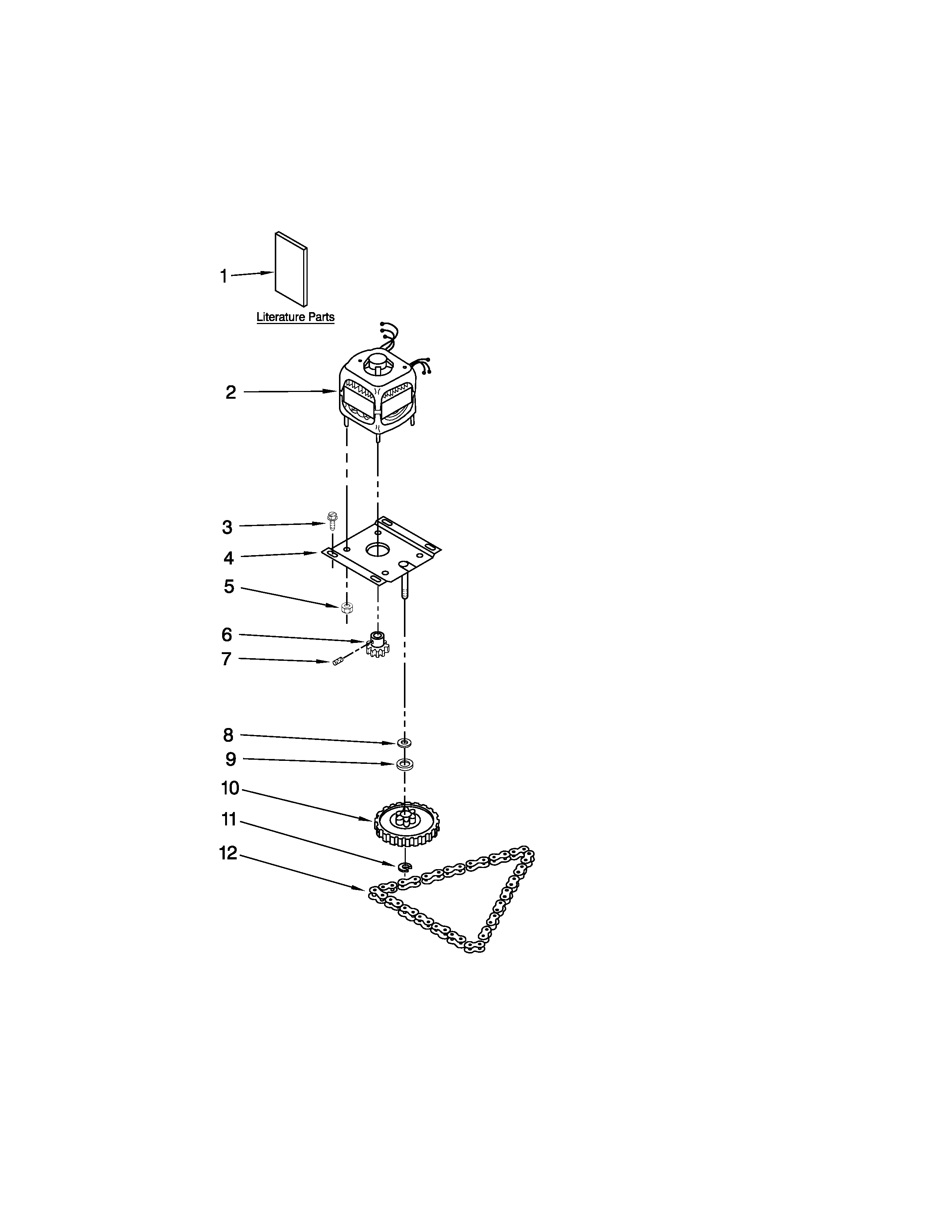 Motor and drive parts