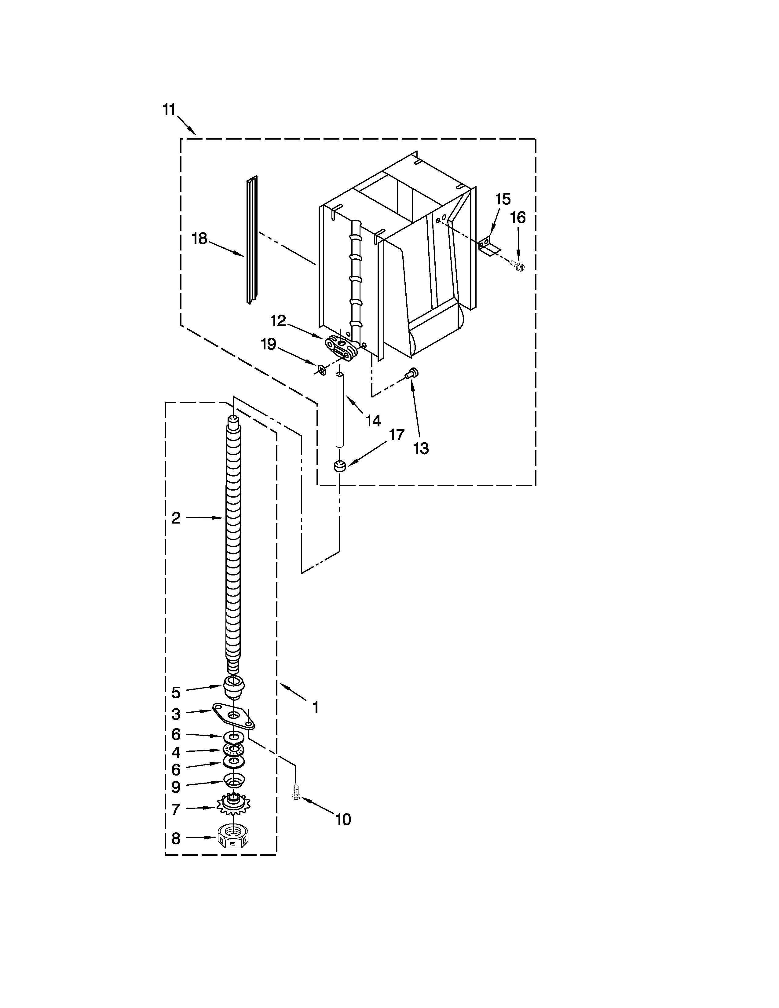 Powerscrew and ram parts