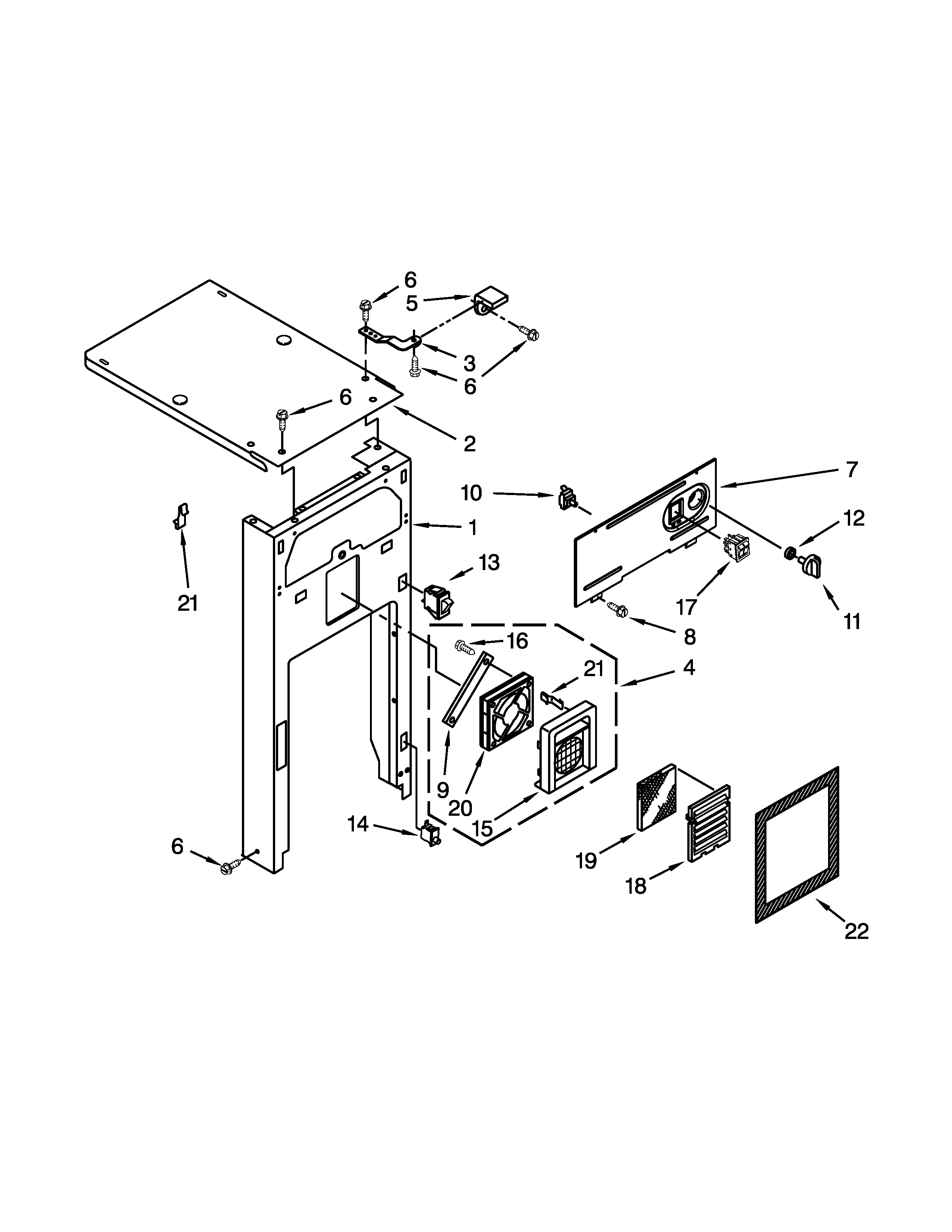 Panel and control parts