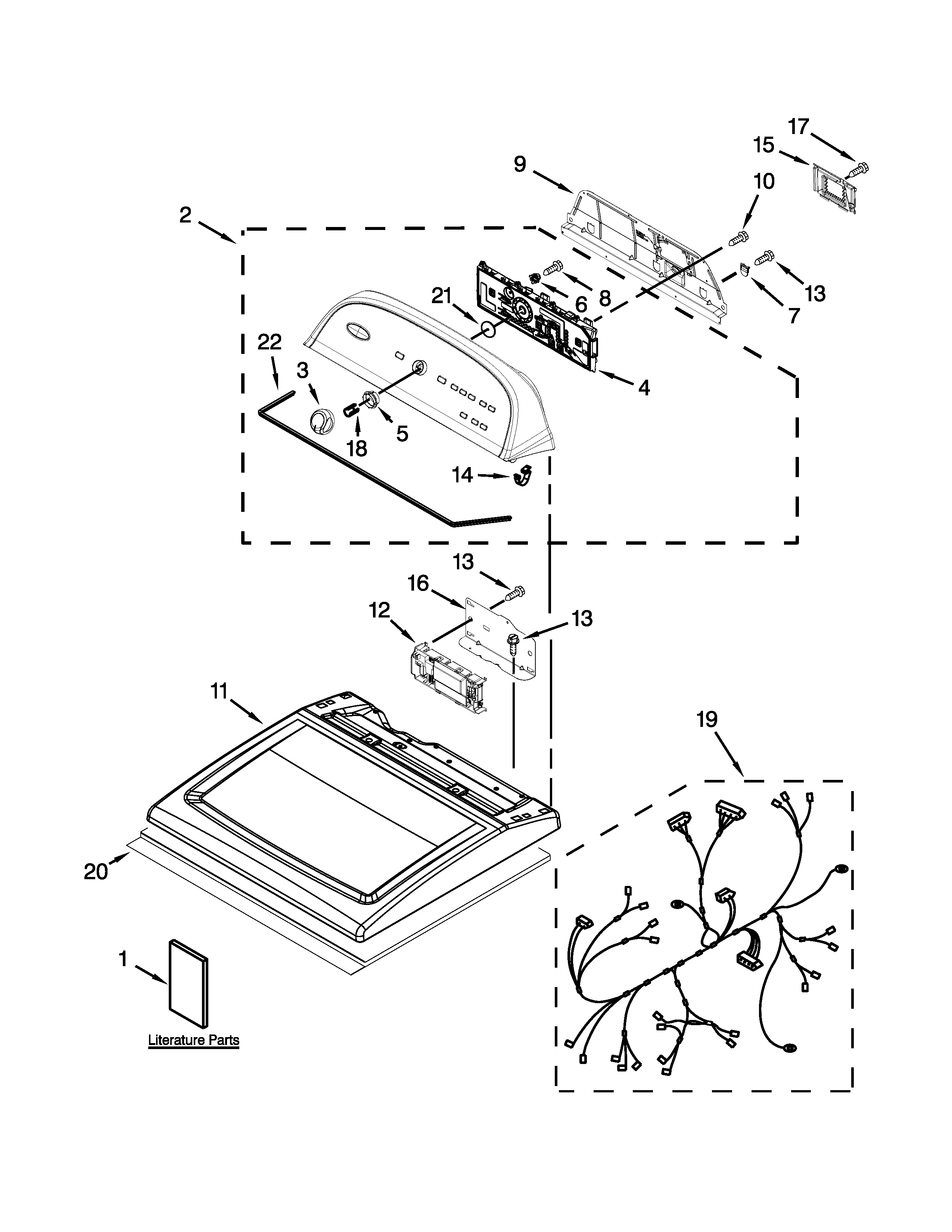 Top and console parts