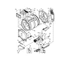 Whirlpool YWED8500DW1 bulkhead parts diagram