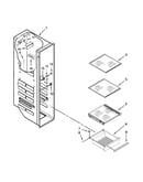 Freezer liner parts