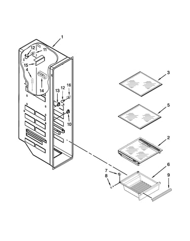 Freezer liner parts