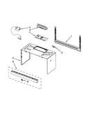 Cabinet and installation parts