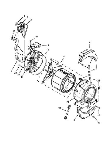 Tub and basket parts