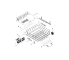 Jenn-Air JDB9800CWP2 lower rack and track parts diagram