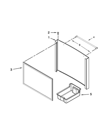 Freezer door parts