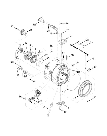 Tub and basket parts