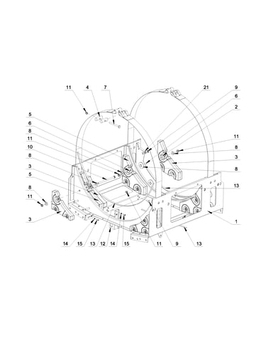 Upper frame parts