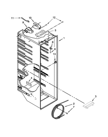 Refrigerator liner parts