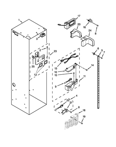 Refrigerator liner parts