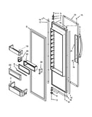 Refrigerator door parts