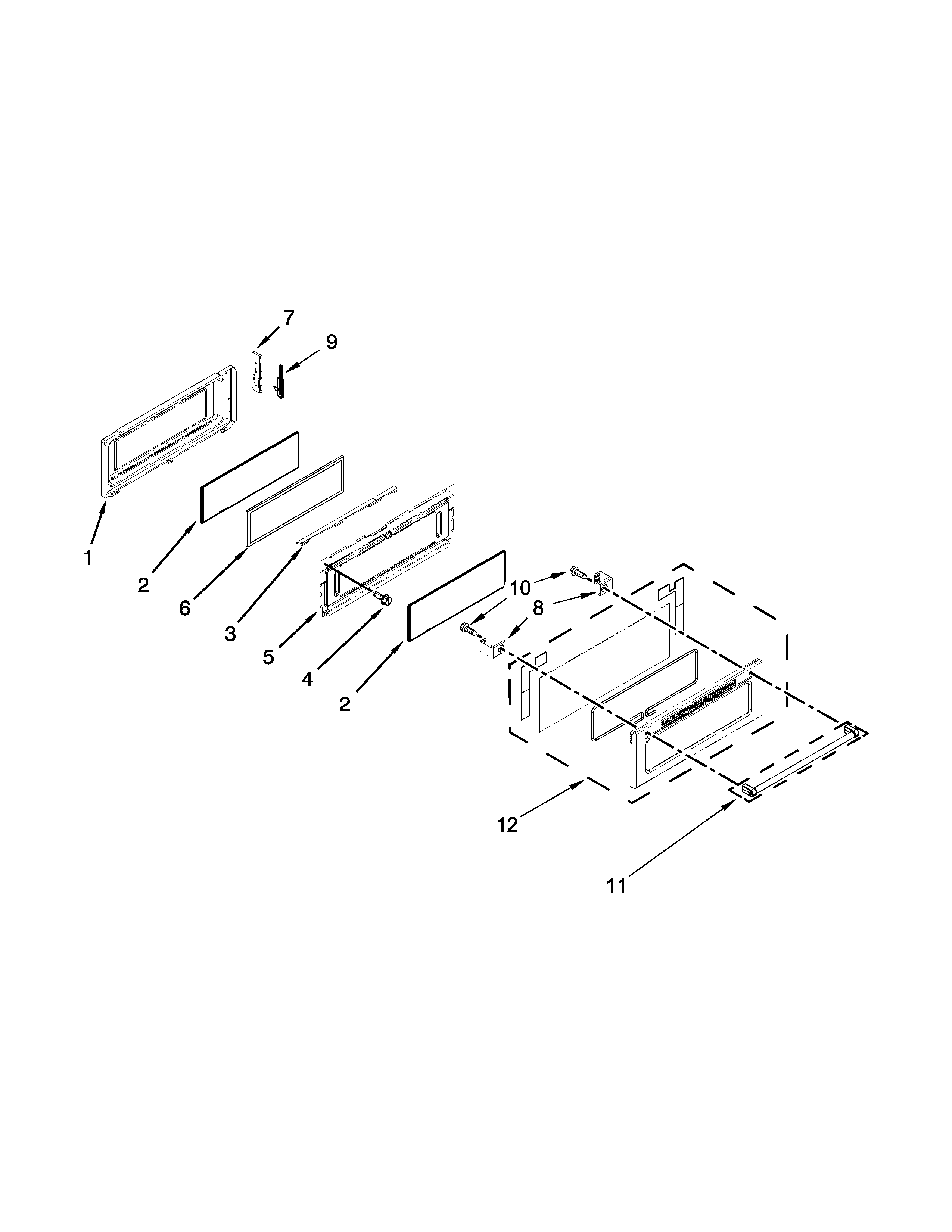 Upper door parts