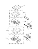 Refrigerator shelf parts
