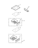Refrigerator shelf parts