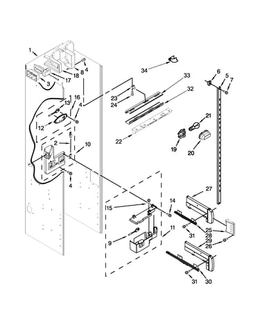 Refrigerator liner parts