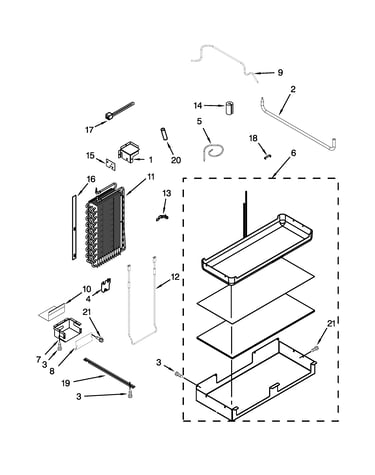 Lower unit and tube parts
