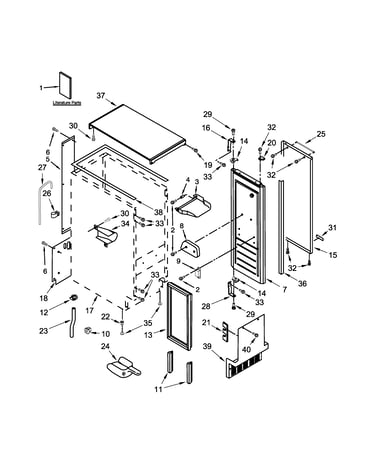 Cabinet, door and liner parts