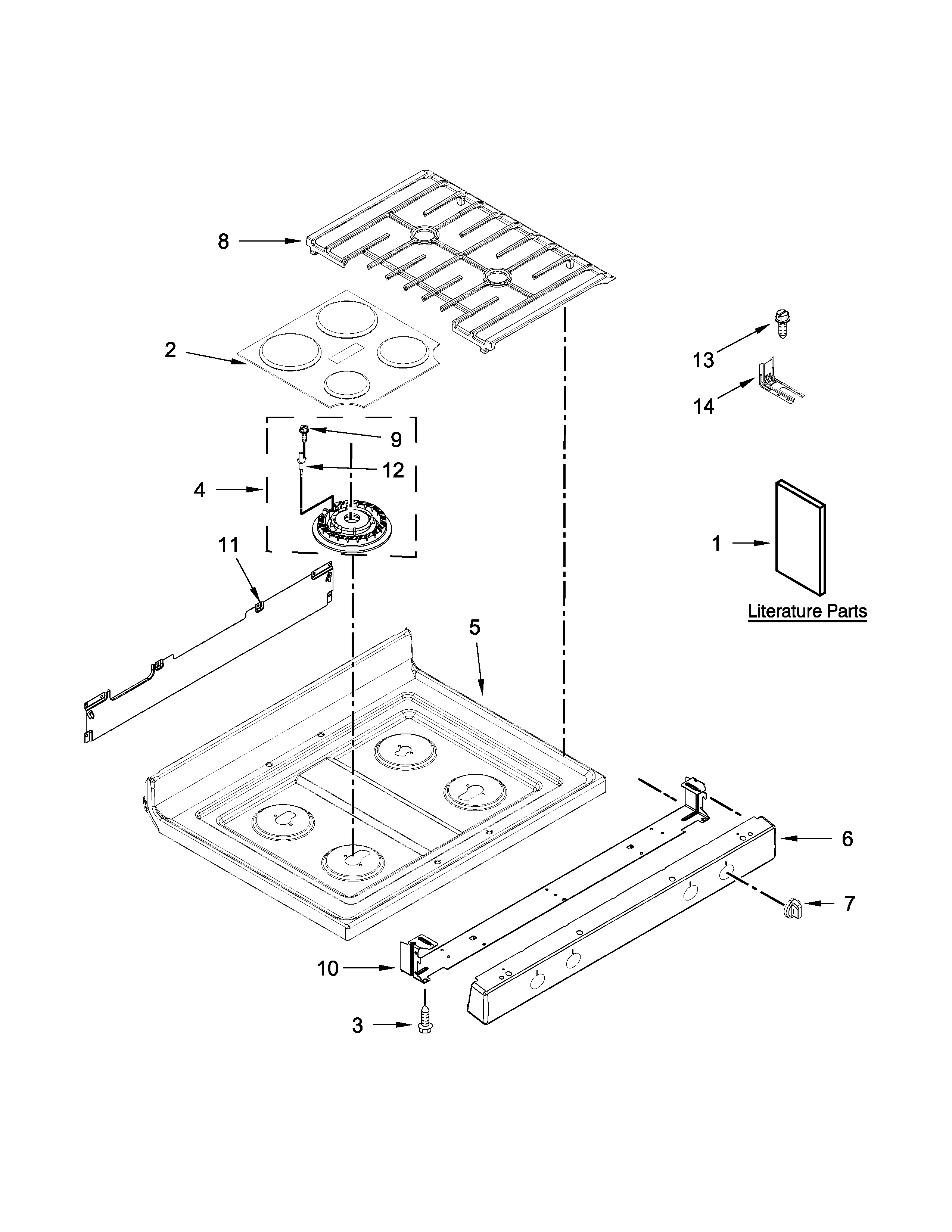 COOKTOP PARTS