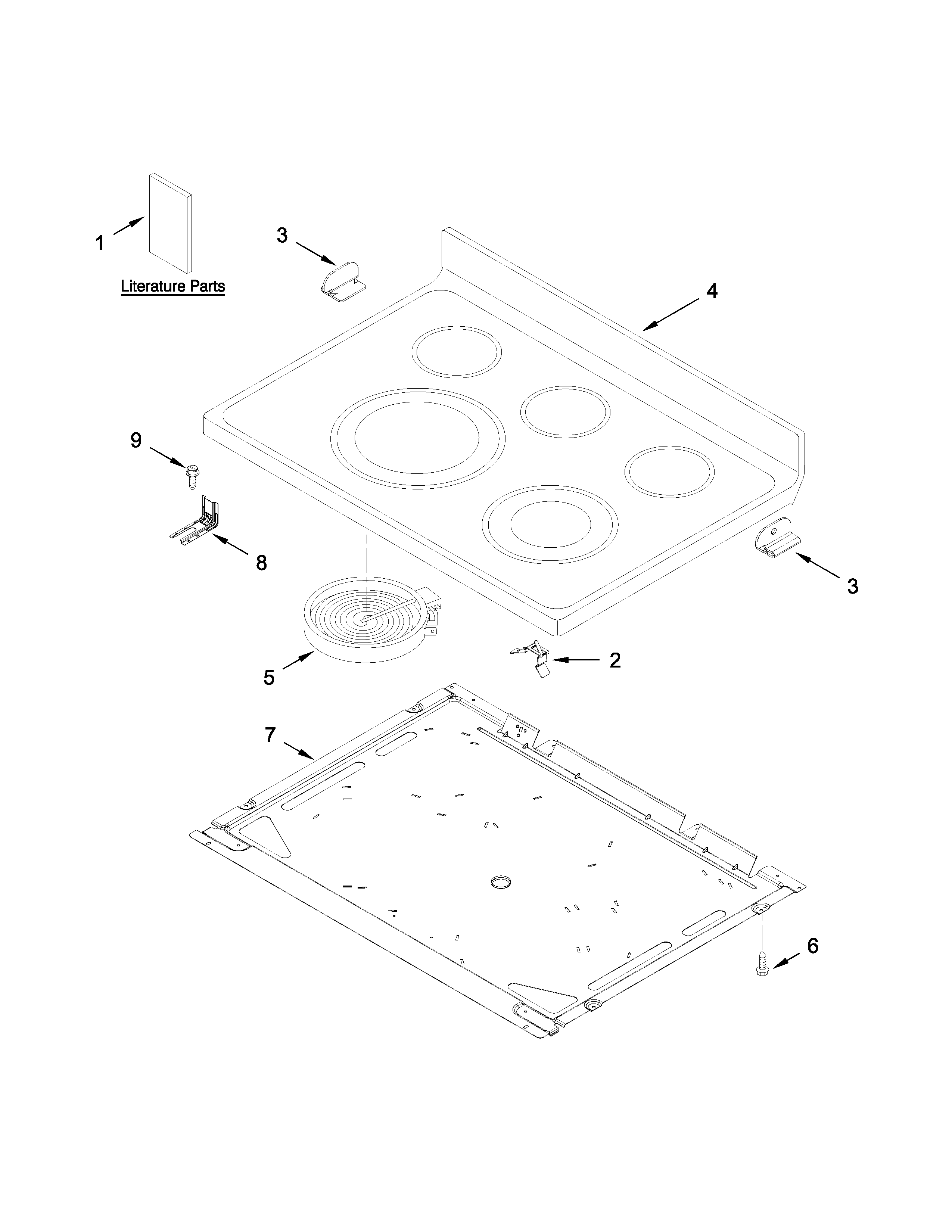 Cooktop parts
