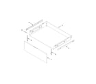 Whirlpool YWFE540H0EH0 drawer parts diagram