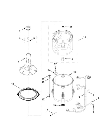 Basket and tub parts