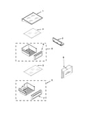 Refrigerator shelf parts