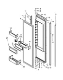 Refrigerator door parts