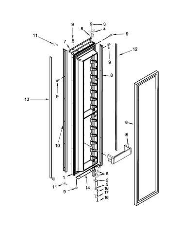 Freezer door parts