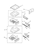 Refrigerator shelf parts