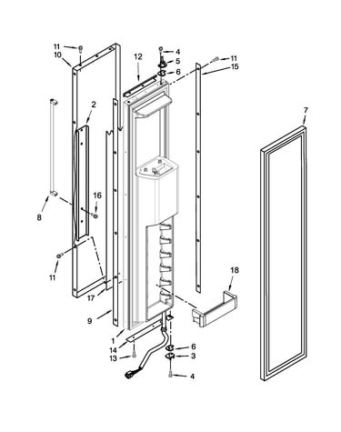 Freezer door parts