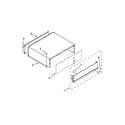 KitchenAid KBFN502EBS00 top grille and unit cover parts diagram