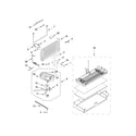 KitchenAid KBFN502EBS00 lower unit and tube parts diagram