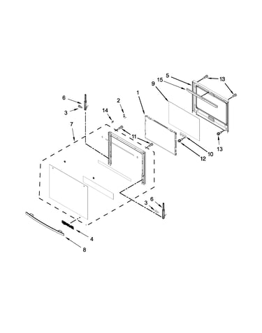 Oven door parts