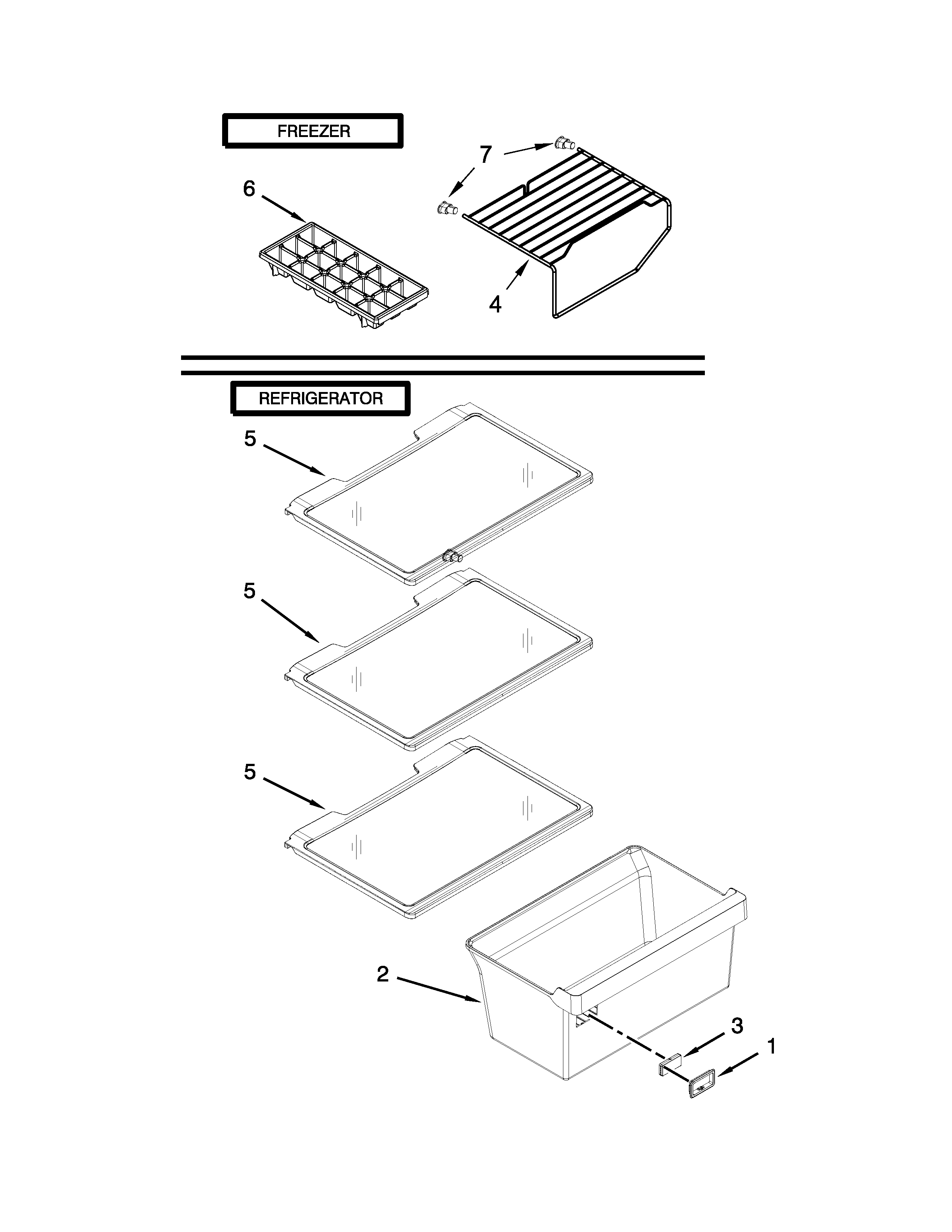 Shelf parts
